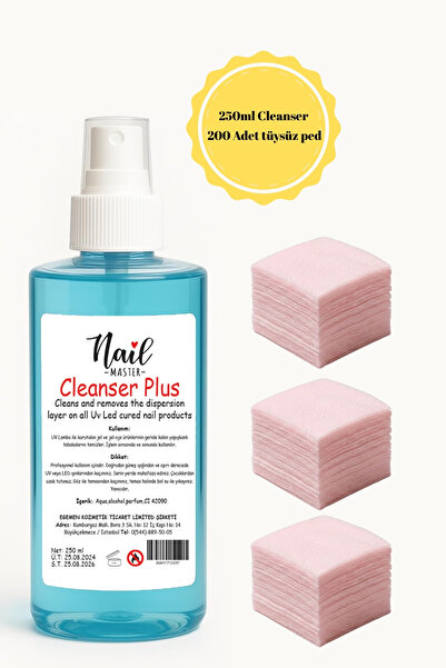 Nail Master Yapışkan Tabaka Temizleyici Kalıcı Oje Protez Tırnak Jel Kat Temi...