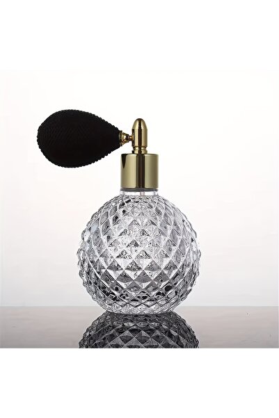 Choice زجاجة عطر شفافة محمولة سعة 100 مل مصنوعة من الكريستال العتيق، مزودة بب...