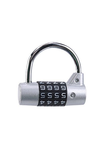 Choice مفتاح أمان فضي متعدد الوظائف برقم سري مكون من 4 أرقام، مناسب لصالات ال...