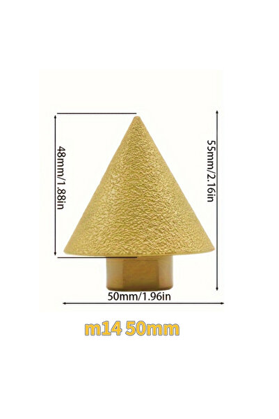 Choice M14 50MM 1PC M14 Diamond Chamfer Drill Bit For Tile Marble Quartz Coun...