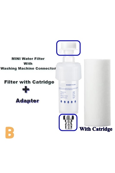 Choice فلتر تنقية المياه من الرواسب لغسالة الملابس، بخاخ دش، فلتر مسبق 5 بوصة...