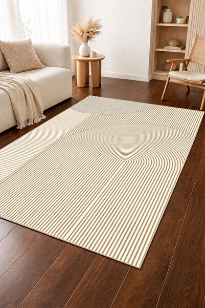 Decomia Home Ψηφιακό αντιολισθητικό μινκ μπεζ σκανδιναβικό χαλί σαλονιού που ...