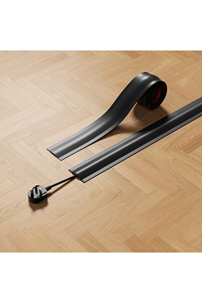 Choice غطاء سلك ناعم عالي الجودة، أسود، قطعة واحدة، 1 متر × 5.5 سم، غطاء سلك ...