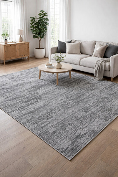 Decomia Home سجادة رقمية مضادة للانزلاق قابلة للغسل باللون الرمادي الداكن لغر...