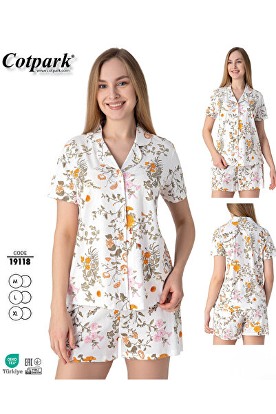 Cotpark Γυναικείο σετ πιτζάμες από 100% βαμβάκι με σορτς 19118