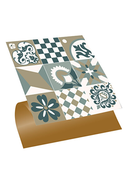 TİNK Kendinden Yapışkanlı Karma Kahve Desenli Pvc Karo 30x30 Cm (4 ADET) 0,36 M2