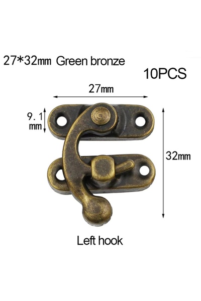 Choice brown left 10PCS/bag Vintage Metal Hardware Furniture Wooden Box Leath...