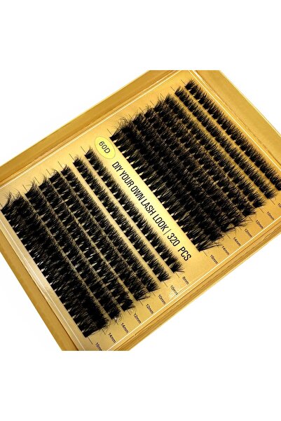 Choice 16Rows 60D 320Ps DIY 5D Fluffy Lash Clusters 60D 80D 100D Thick Eyelas...