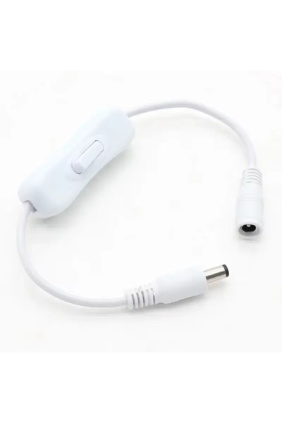 Choice مفتاح تشغيل/إيقاف مدمج 304-DC-W مع كابل طاقة ذكر/أنثى، موصل تيار مستمر...