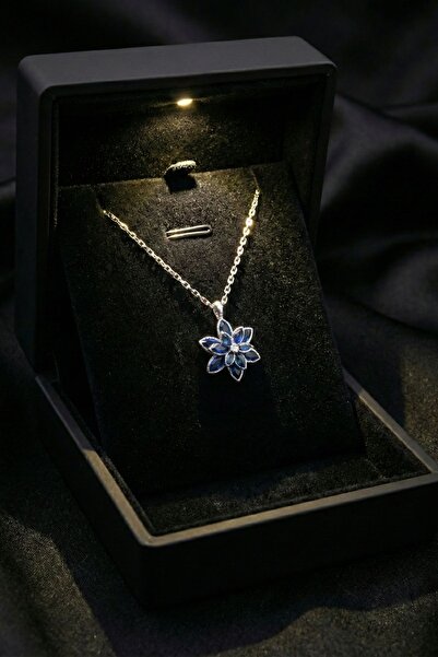 ACAR SİLVER Lotus Kolye 925 Ayar Gümüş Özel Üretim Sevgililer Günü Hediye