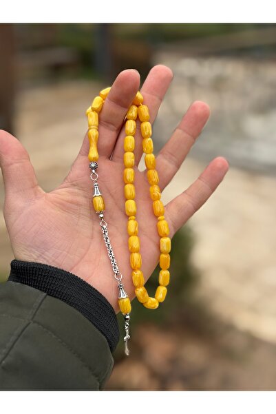 tesbihad The Purest Form of Amber: Zülfikar Detailed Capsule Cut Amber Prayer...