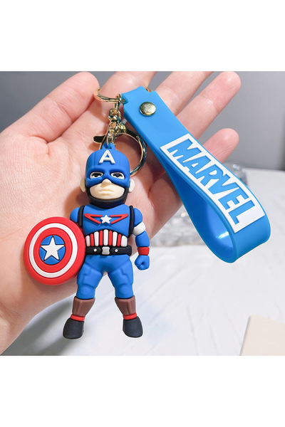 Choice 4 سلاسل مفاتيح أفنجرز مارفل، أبطال خارقون، الرجل الحديدي، كابتن أمريكا...