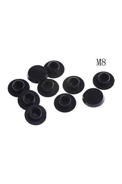 Choice M8 10PCS M5-12 Practical Black Hex Sket Head Cover Caps Fasteners Scre...