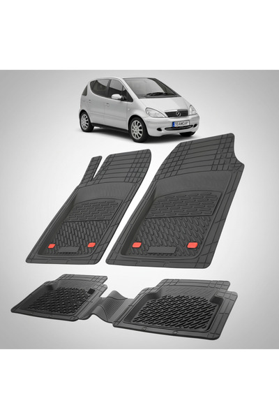 TEAMCAR ®   Covorașe auto, tip tavă, compatibile cu Mercedes-Benz Clasa A W16...