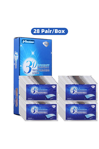 Choice 28 زوجًا من شرائط تبييض الأسنان Vaclav 3D White Bright Gel، آمنة على م...
