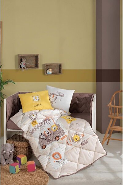 Clasy Bebek Uyku Seti %100 Pamuk Ranforce Lion Sarı