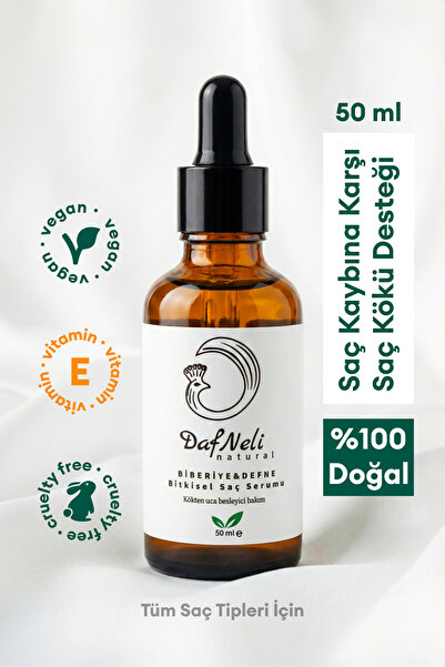 DAFNELİ Biberiye & Defne Saç Bakım Serumu, %100 Doğal İçerikli, Besleyici & O...