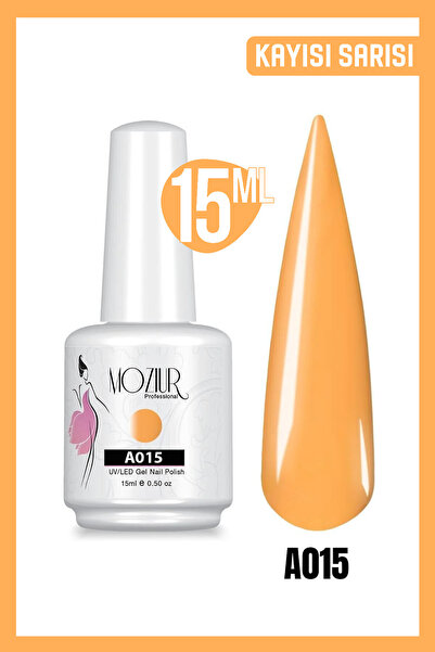 MOZIUR Kalıcı Oje Uv Led A015 (SARI SERİSİ) 15ml