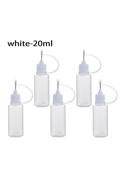 Choice أبيض - ٢٠ مل - ٥ قطع / مجموعة ٥ قطع ٥/١٠/٢٠/٣٠/٥٠/١٠٠ مل زجاجة تطبيق غ...