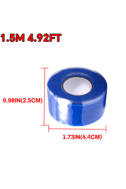 Choice شريط سيليكون أزرق متعدد الأغراض مقاوم للماء ذاتي اللصق، لإصلاح تسربات ...