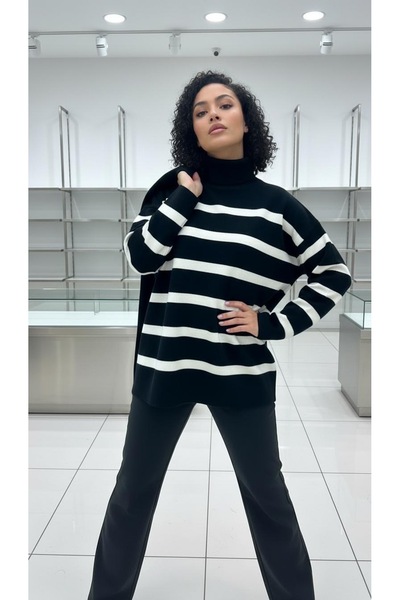 TOFİX textile triko mini boğazlı bol kesim tarzınıza göre ister tunik ister k...