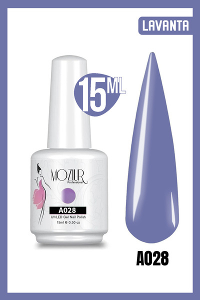 MOZIUR Kalıcı Oje Uv Led A028 (MOR SERİSİ) 15ml