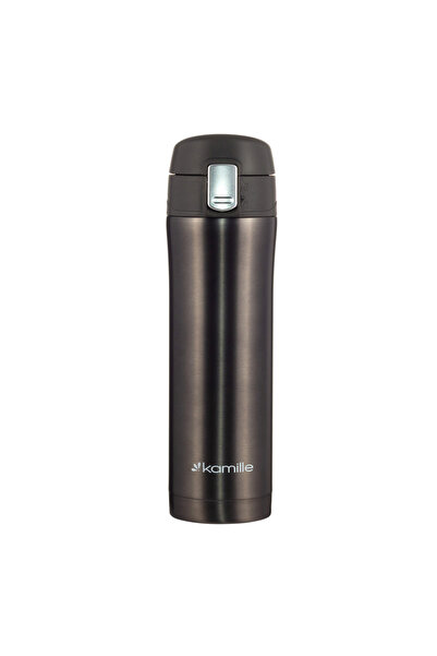 Kamille Cană termos portabilă, oțel inoxidabil, 450 ml, sticlă izotermă, dive...