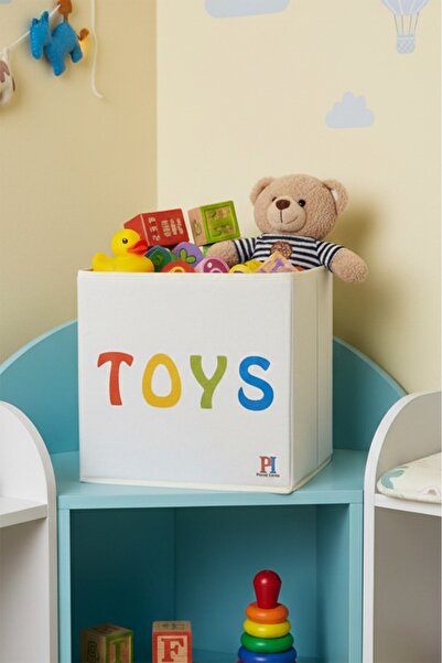 LUXWAY HOME Toys Desenli Kapaksız Dolap Içi Çamaşır Oyuncak Düzenleyici Katla...