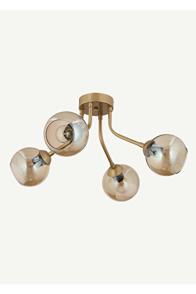 Bella Maison Jessica 4'lü Bal Camlı Avize Eskitme (66x32 cm)