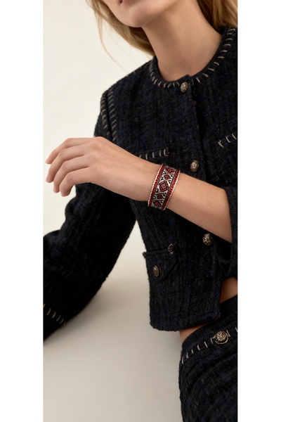 Erol Bakır Etnik Desenli El Yapımı Bakır Bilezik – Ayarlanabilir Geleneksel M...