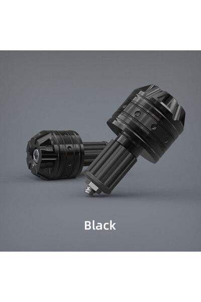 Choice قطعتان من سدادات أطراف مقود الدراجة النارية باللون الأسود، مصنوعة من س...