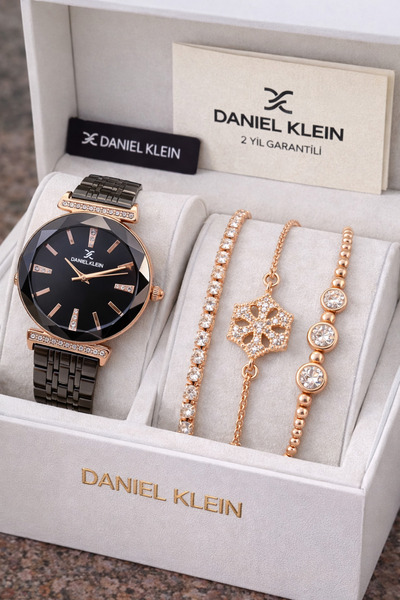 Daniel Klein Brand Original - Black Rose Color - 2 Year Warranty Women's Wris...