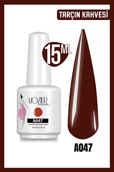 MOZIUR Kalıcı Oje Uv Led A047 (KAHVE SERİSİ) 15ml