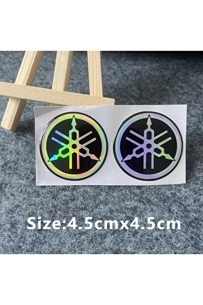 Choice ملصق ليزر ثلاثي الأبعاد بشعار ياماها للدراجات النارية، مقاس 4.5 سم