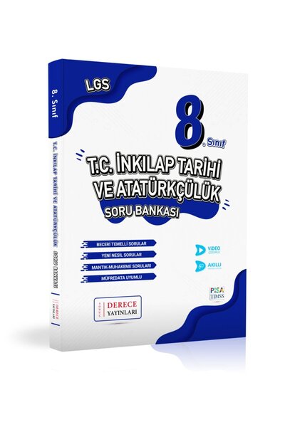 Sonuç Derece Yayınları Derece Yayınları 8. Sınıf LGS İnkılap Tarihi ve Atatürkçülük Soru Bankası