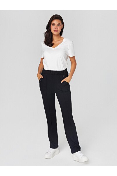 Faik Sönmez بنطال رياضي بتفاصيل تروك B00027-2