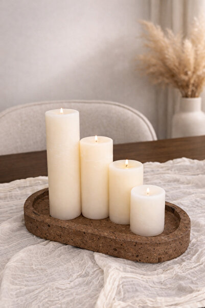 mugustone صينية ديكور مستطيلة من الحجر الطبيعي من موجو تيرا مقاس 14×28 سم |  ...