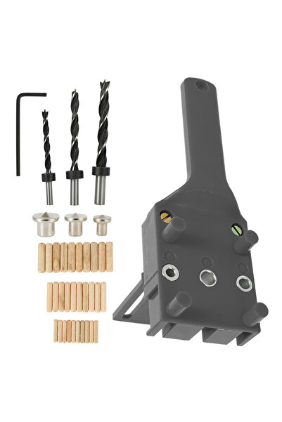 Choice 41 قطعة من أدوات النجارة الرمادية من توتيس، دليل حفر الثقوب، أداة حفر ...