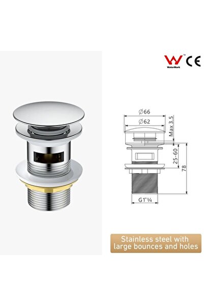 Choice مصفاة حوض غسيل لكل زنبرك جهاز إطلاق حوض الحمام رأس فطر ضغط تصريف المياه