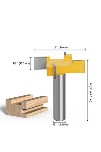 Choice لقمة راوتر عالية الجودة لأعمال النجارة، مقاس 12.7 مم، قطعة واحدة - قاط...