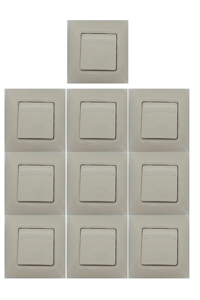 Legrand SALBEI ANAHTAR KREM 10 LU PAKET (ÇERÇEVELİ)