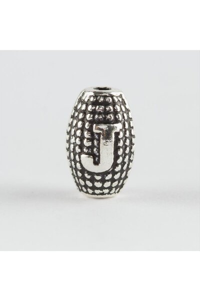 ZERO LAND Nrzsnt 8 mm Harpa Cut Metal Letter Metal Prayer Beads (130325) Lett...