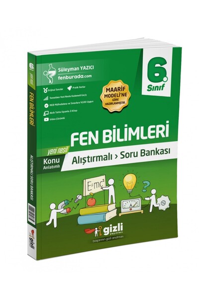 Gizli Yayınları Gizli 6. Sınıf Fen Bilimleri Konu Anlatımlı Soru Bankası