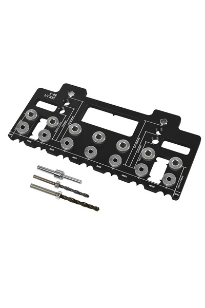 Choice Black Set 1 Set Handle Pitch Punch Hole Lator, Shelf Pin Drilling Guid...