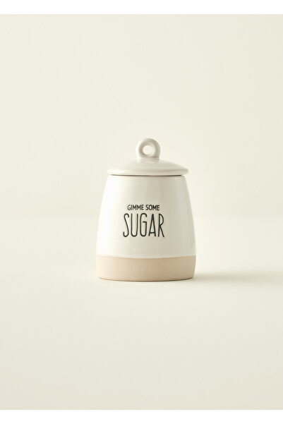 Bella Maison Bohemia Stoneware Şekerlik Beyaz (8x11 cm)