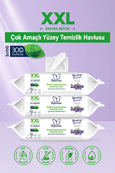 Papilion Easy Clean Xxl Lavanta Ferahlığı Iz Bırakmayan Naturel Formül 300 Ge...