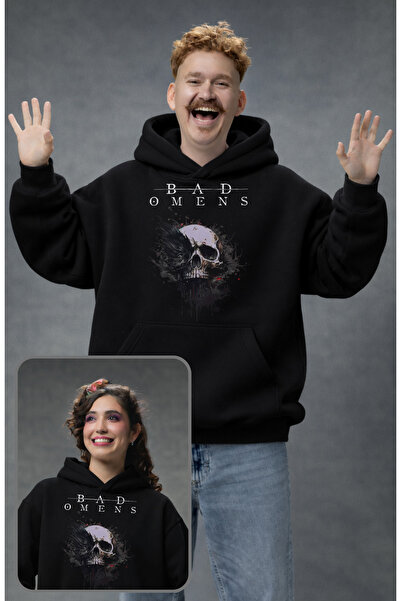 Fuddy Moda Φούτερ και κουκούλα με κουκούλα με στάμπα Bad Omens