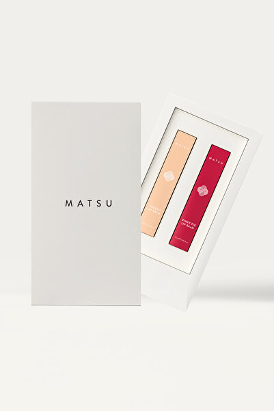 MATSU 2'li Lip Balm Hediye Seti - 2 x 10 ml (Peachy, Pinky Pie)