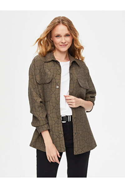 Faik Sönmez Дамска туника от жакардова материя, тип горна риза U69611