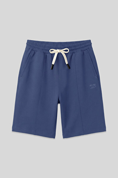 AIR JONES Ανδρικό σορτς Basic - Βαμβακερό βενζίνης, παχιά απαλή υφή, τυπική ε...